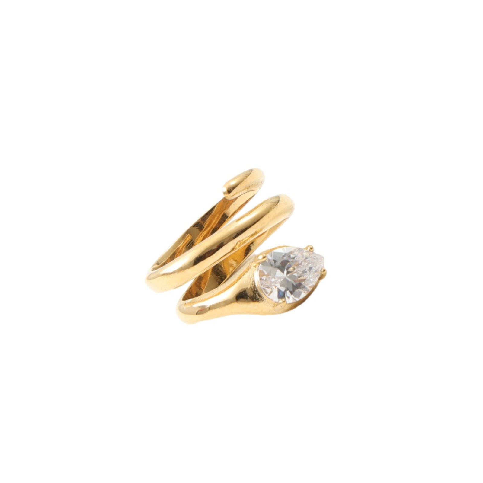 Snake Diamond Ring