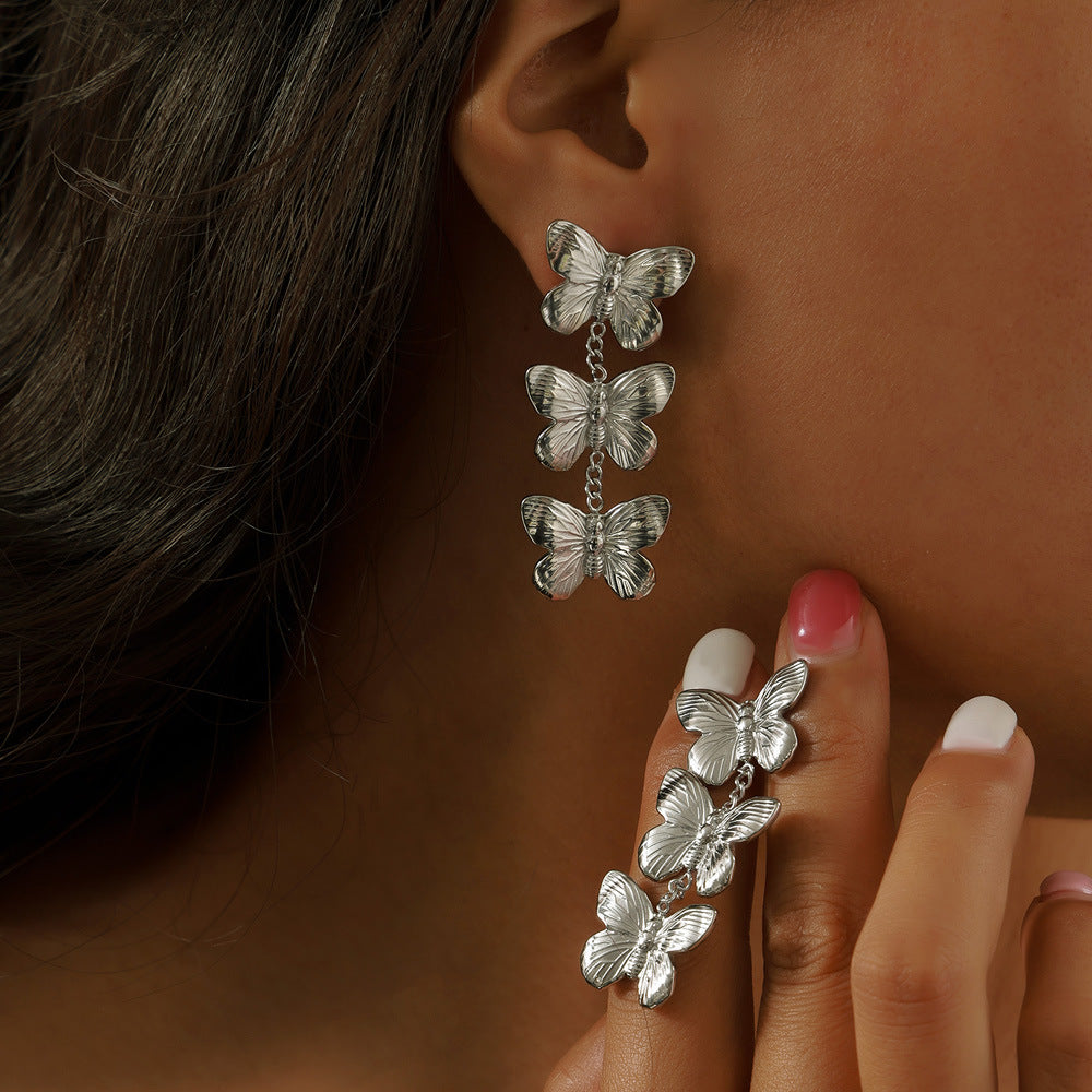 Flower/butterfly Earrings