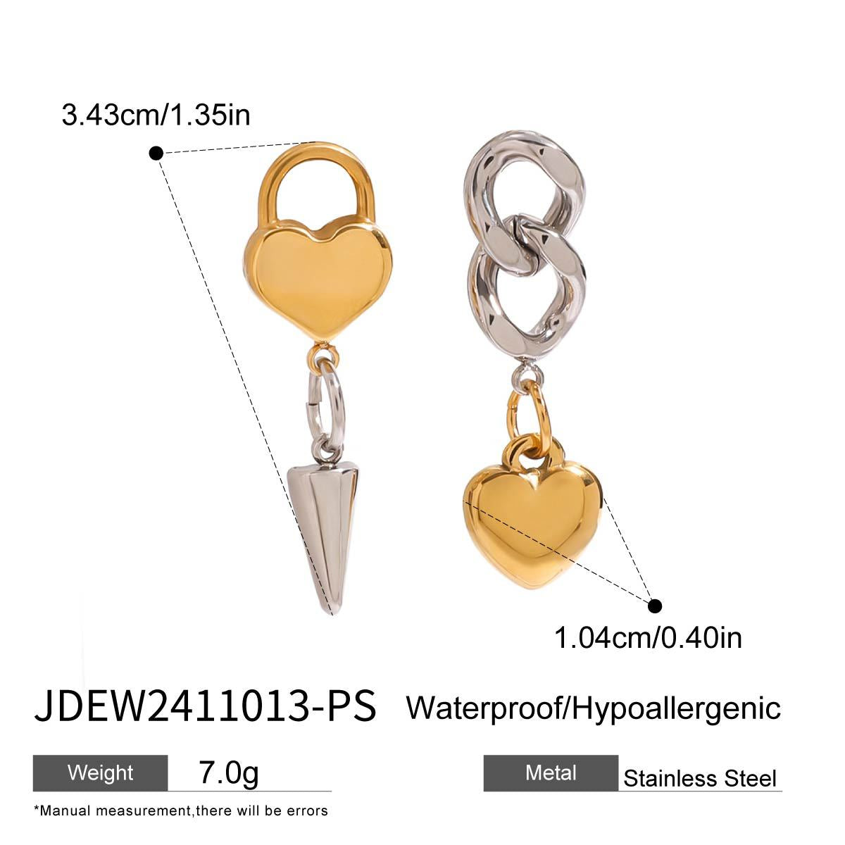 Peak Heart Earrings