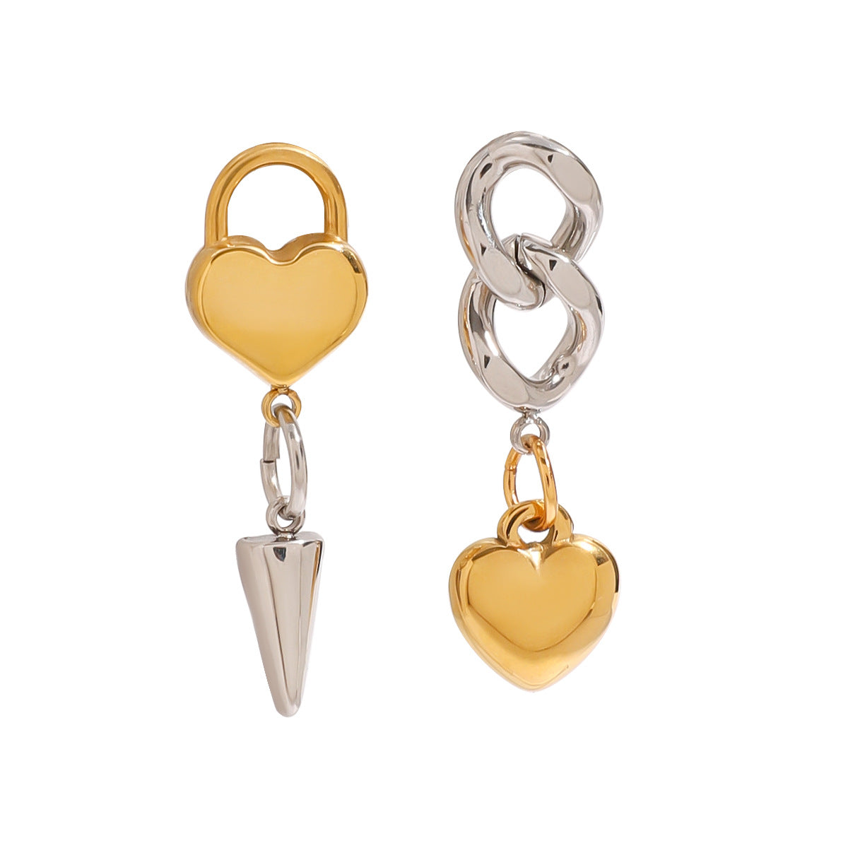 Peak Heart Earrings