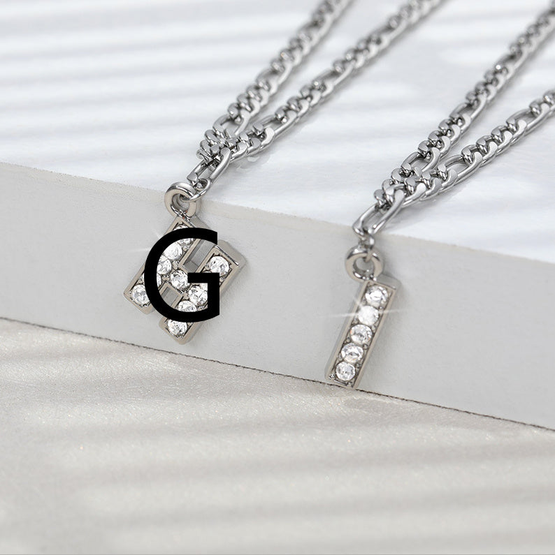 Diamond letter Anklet