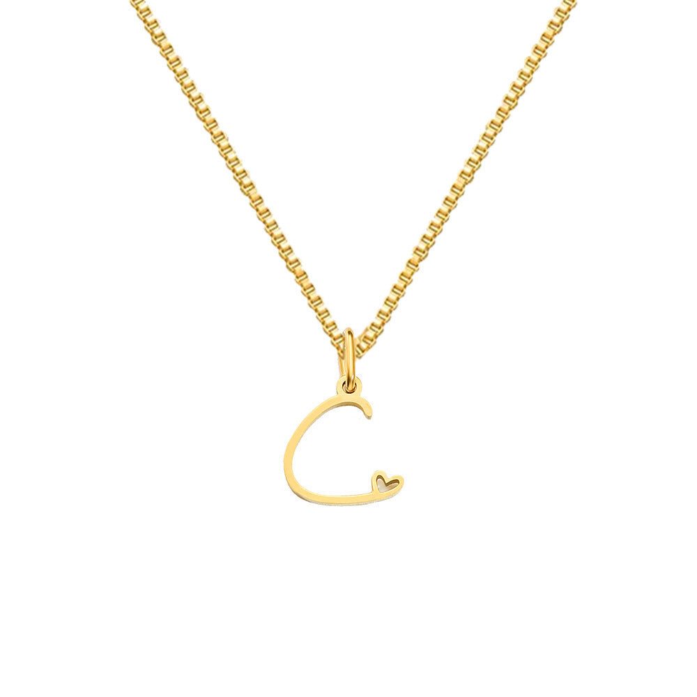 Cursive Letters Necklace