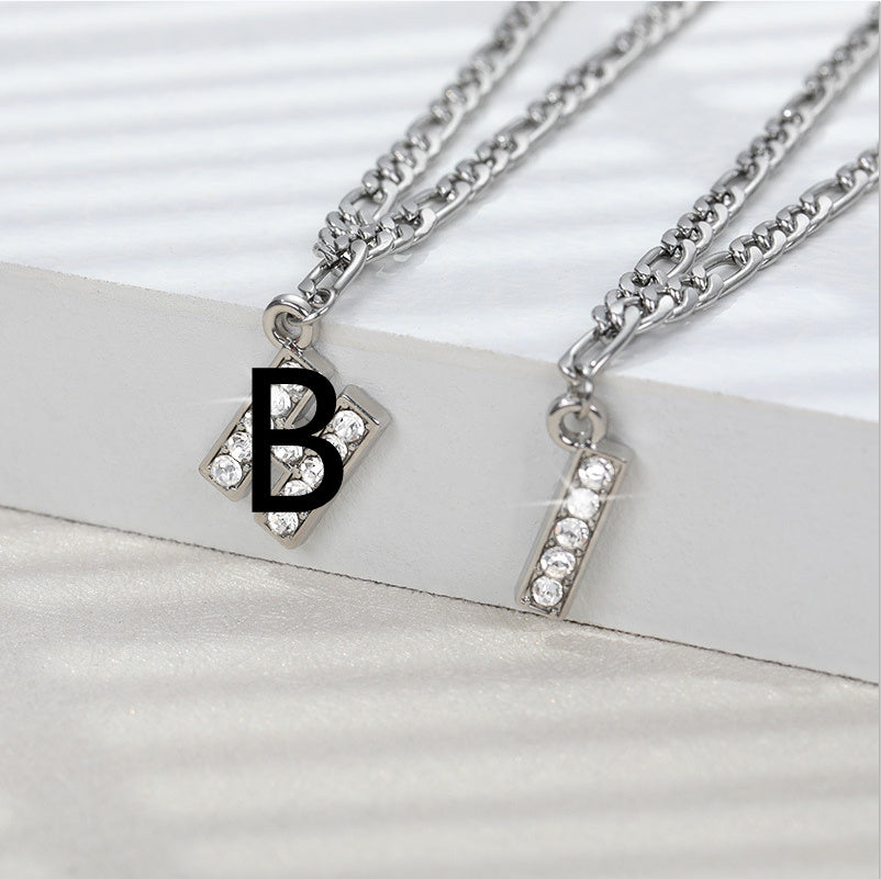 Diamond letter Anklet