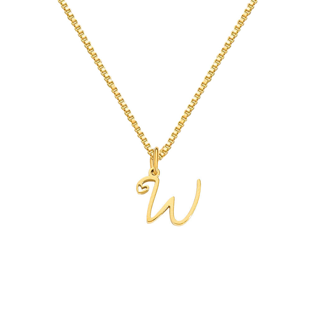 Cursive Letters Necklace