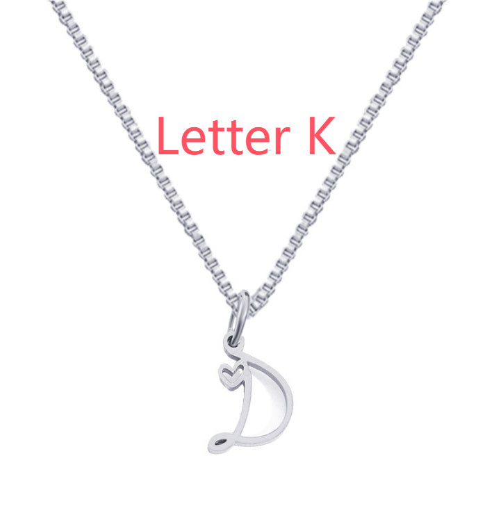 Cursive Letters Necklace