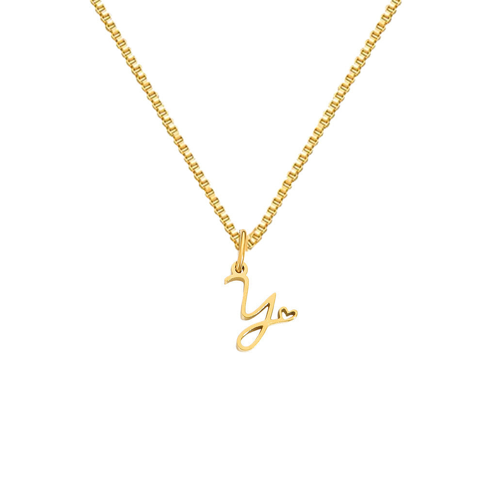 Cursive Letters Necklace