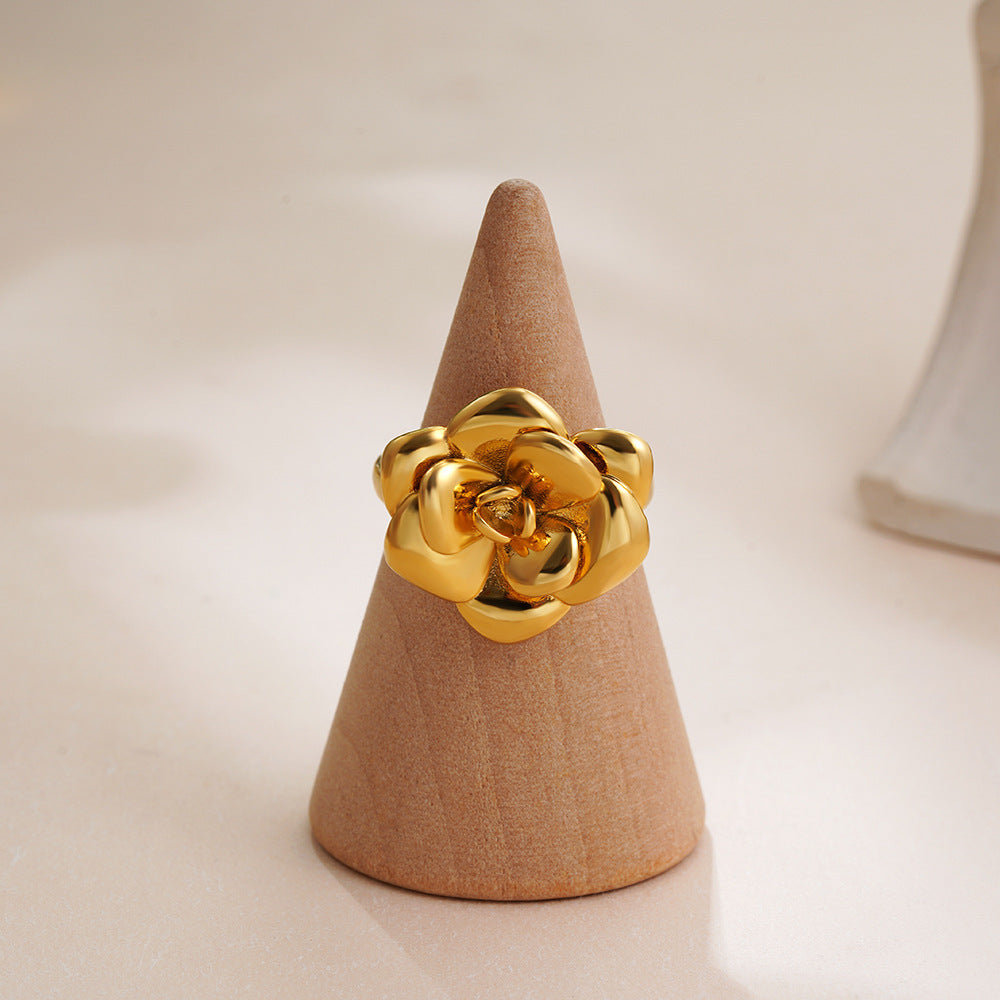 Rose Earrings & Ring
