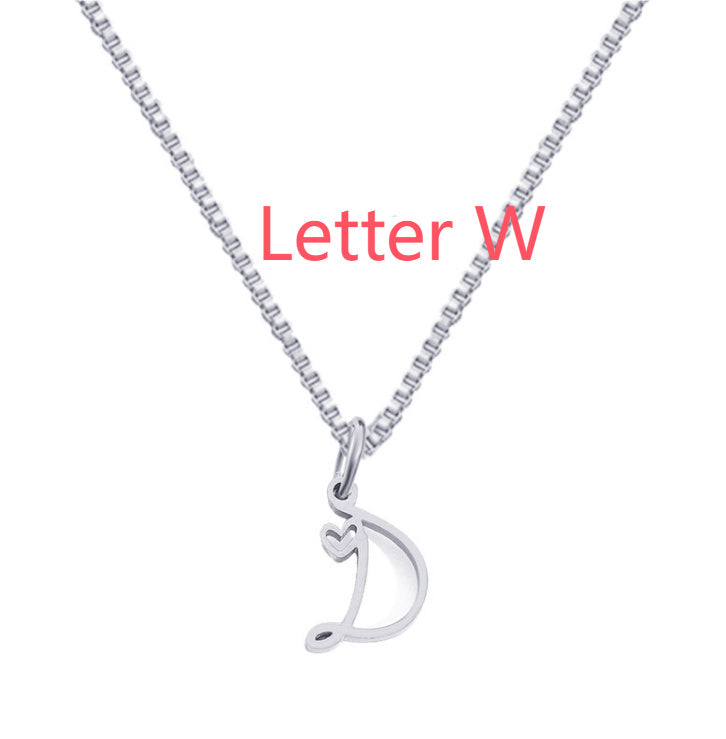 Cursive Letters Necklace
