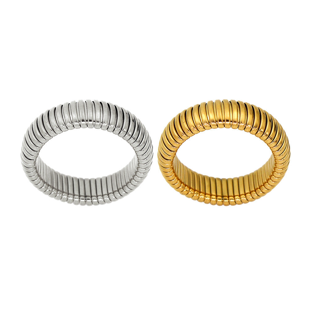 Threaded Snake Ring