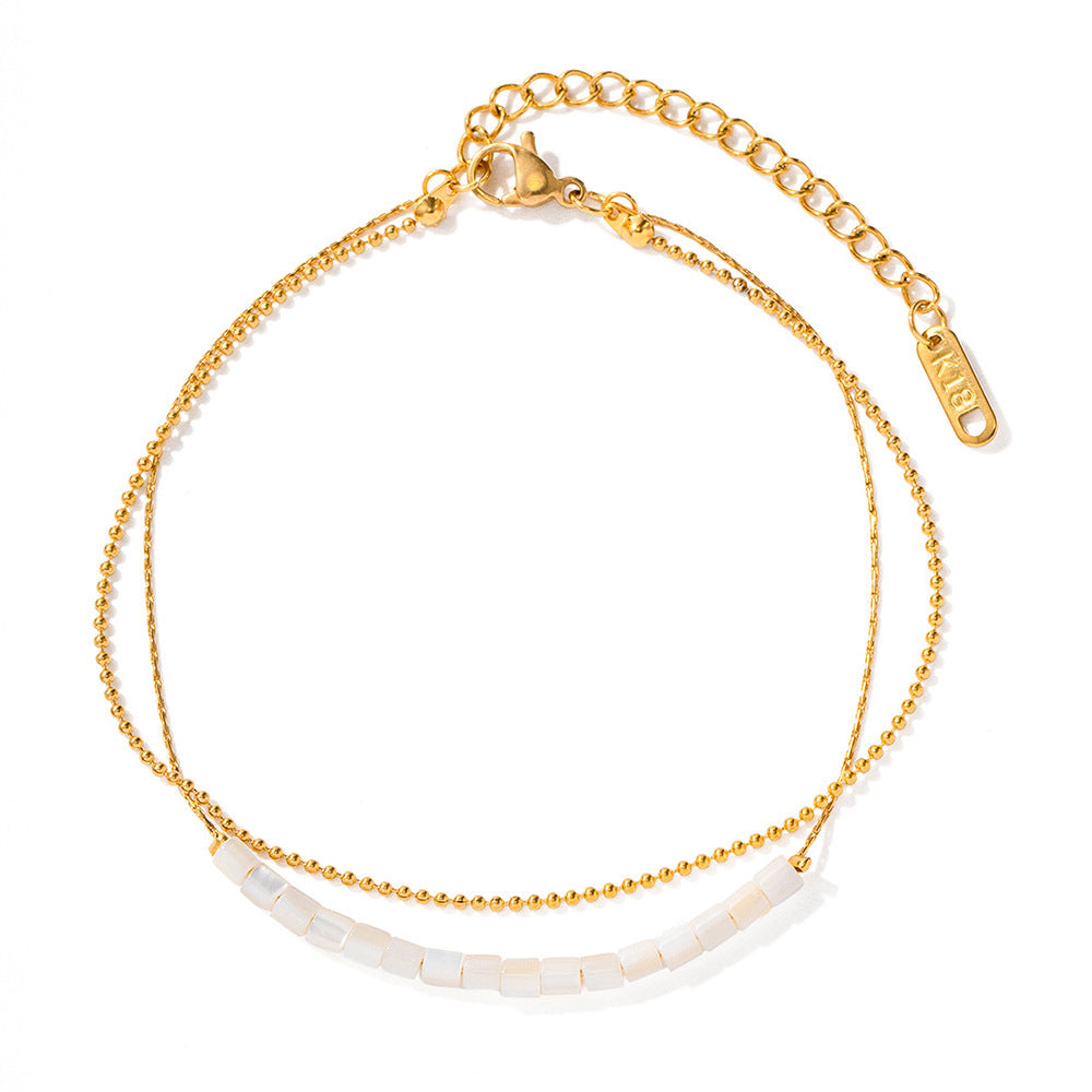 Double-layer Shell Anklet
