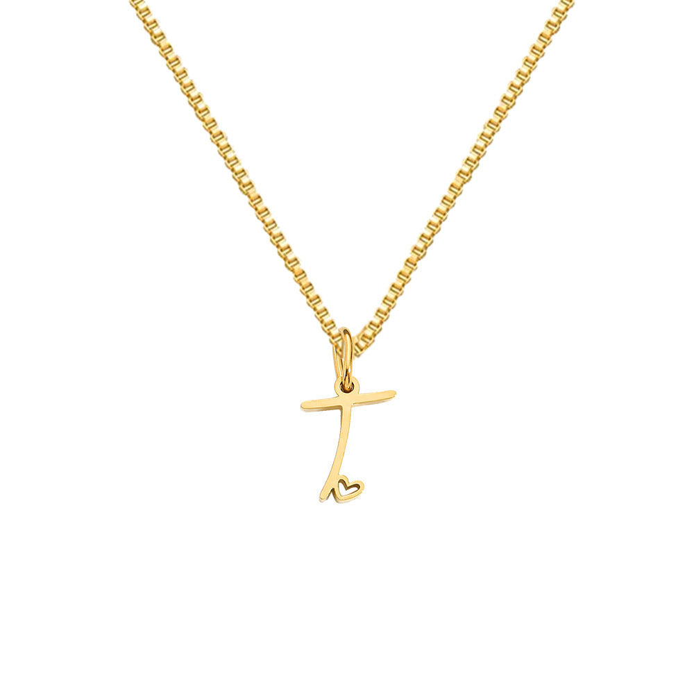 Cursive Letters Necklace
