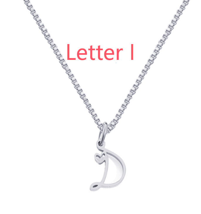 Cursive Letters Necklace
