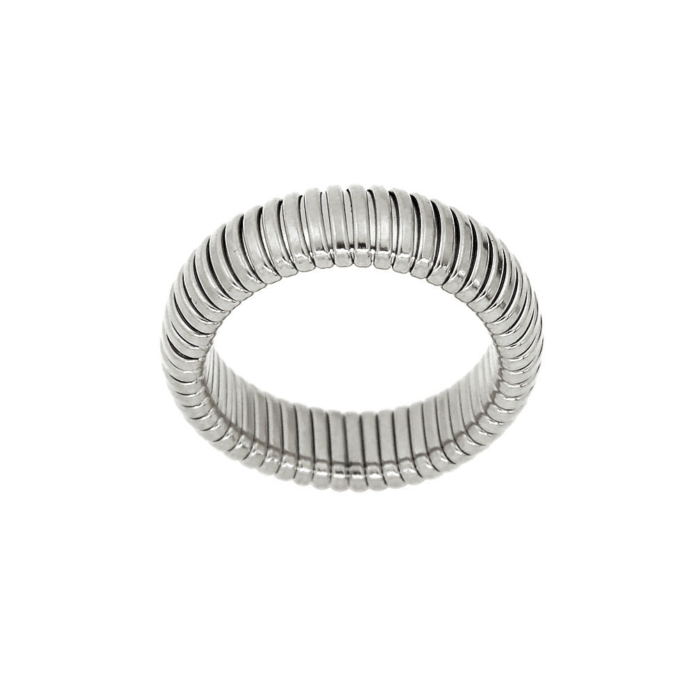 Threaded Snake Ring