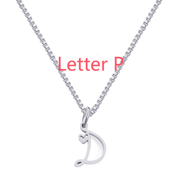 Cursive Letters Necklace