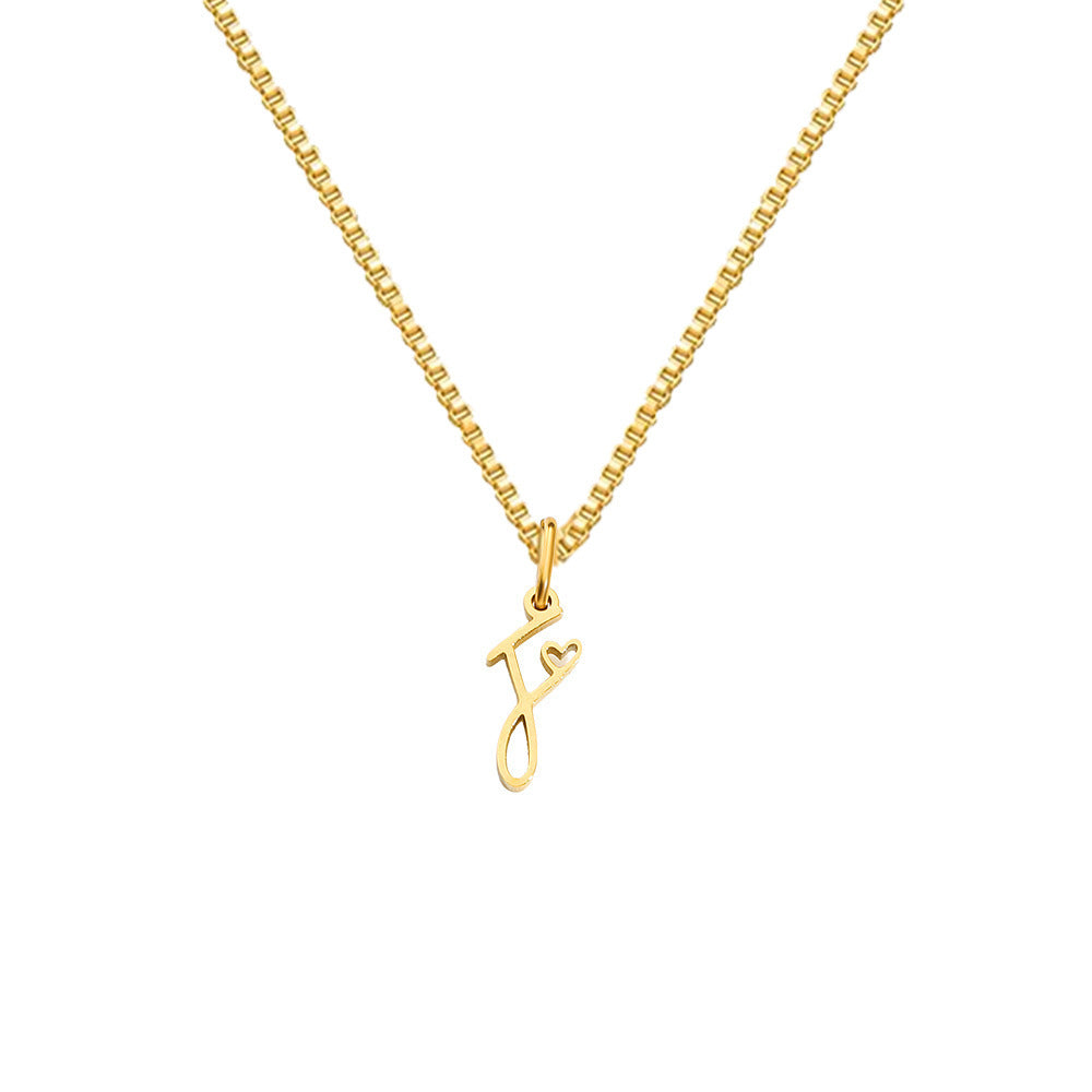 Cursive Letters Necklace