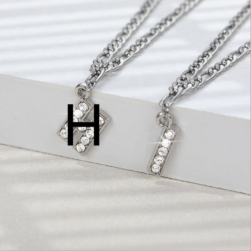 Diamond letter Anklet