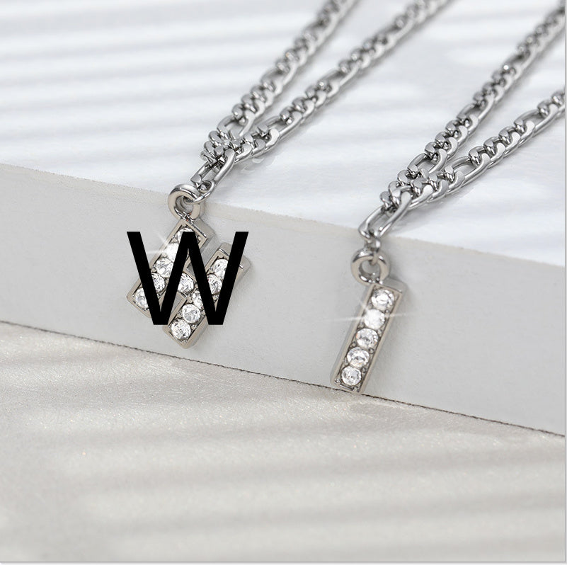 Diamond letter Anklet