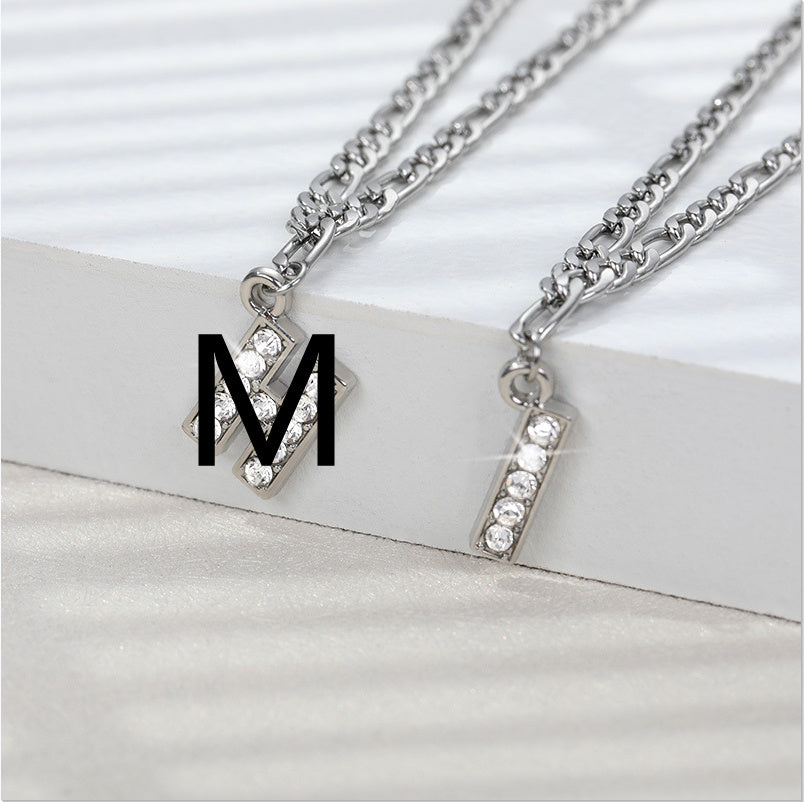 Diamond letter Anklet