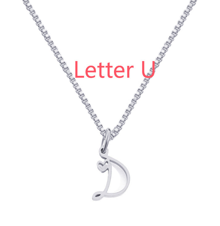 Cursive Letters Necklace
