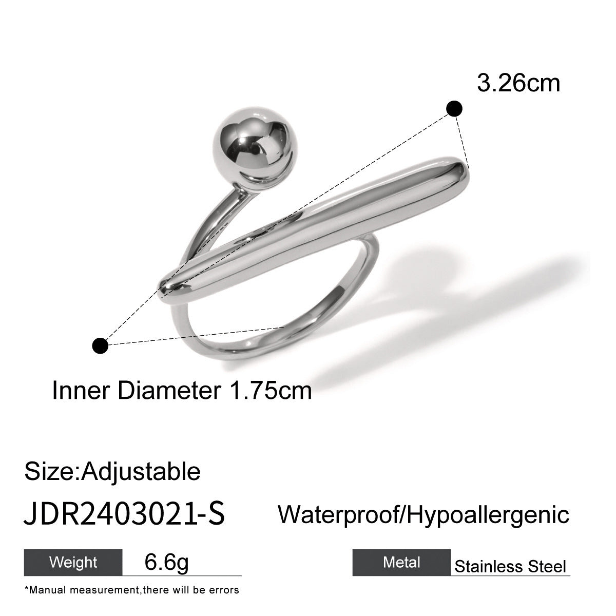 Steel Ring Titanium Steel No Fading