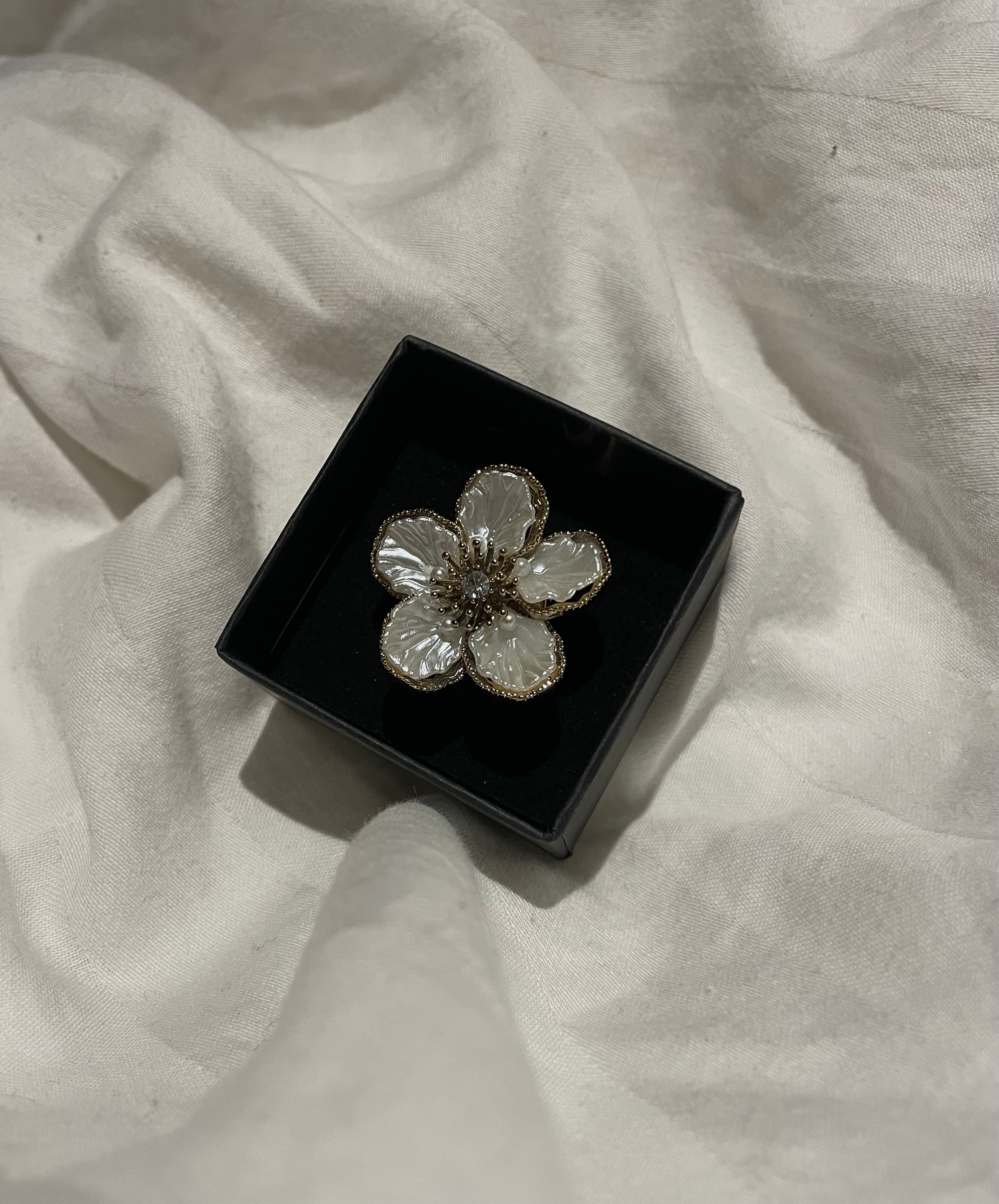 Diamond Flower Ring