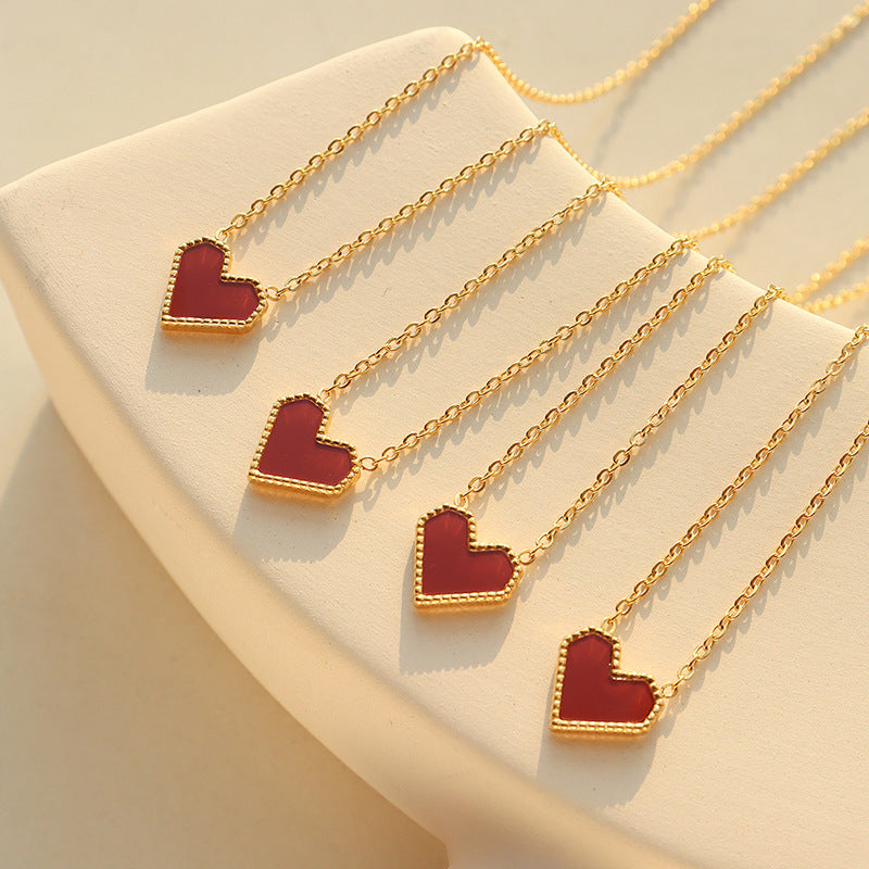 Red heart necklace