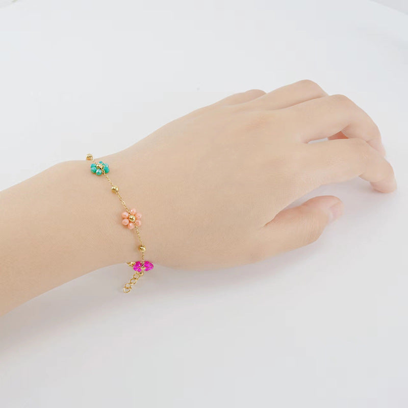 Mini Color Flowers Bracelet