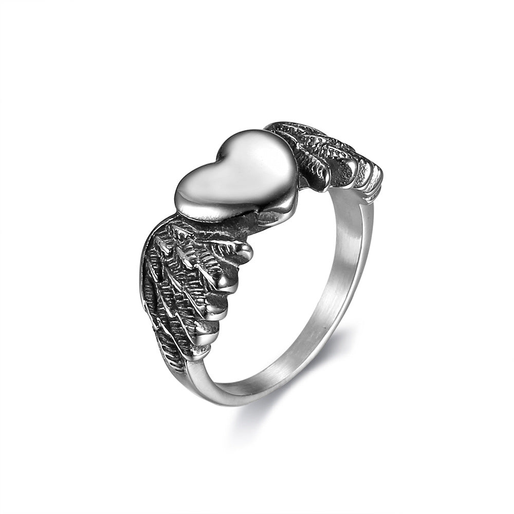 Heart wing ring