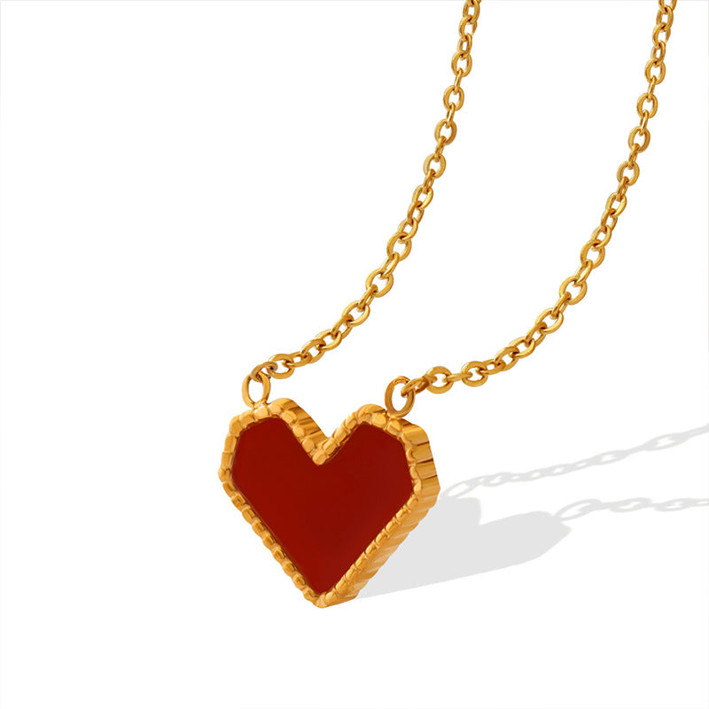 Red heart necklace