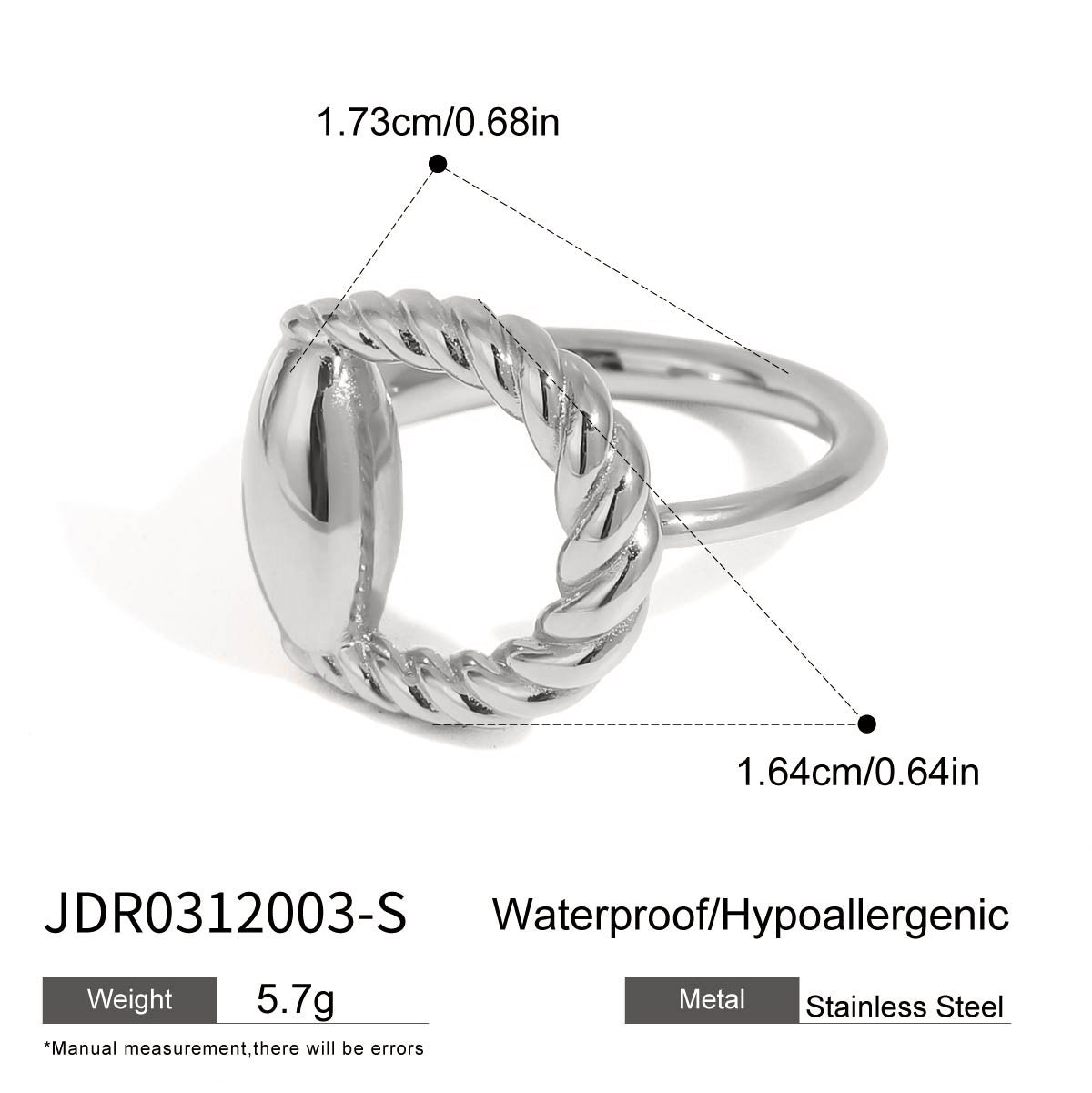 Steel Ring Titanium Steel No Fading