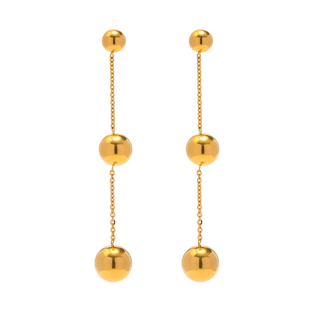 Three Ball Earrings