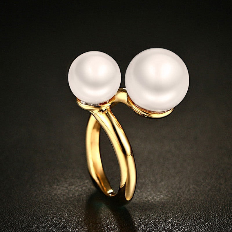 Dubble Pearl Ring