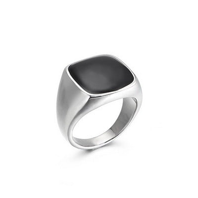 Black Stone Ring