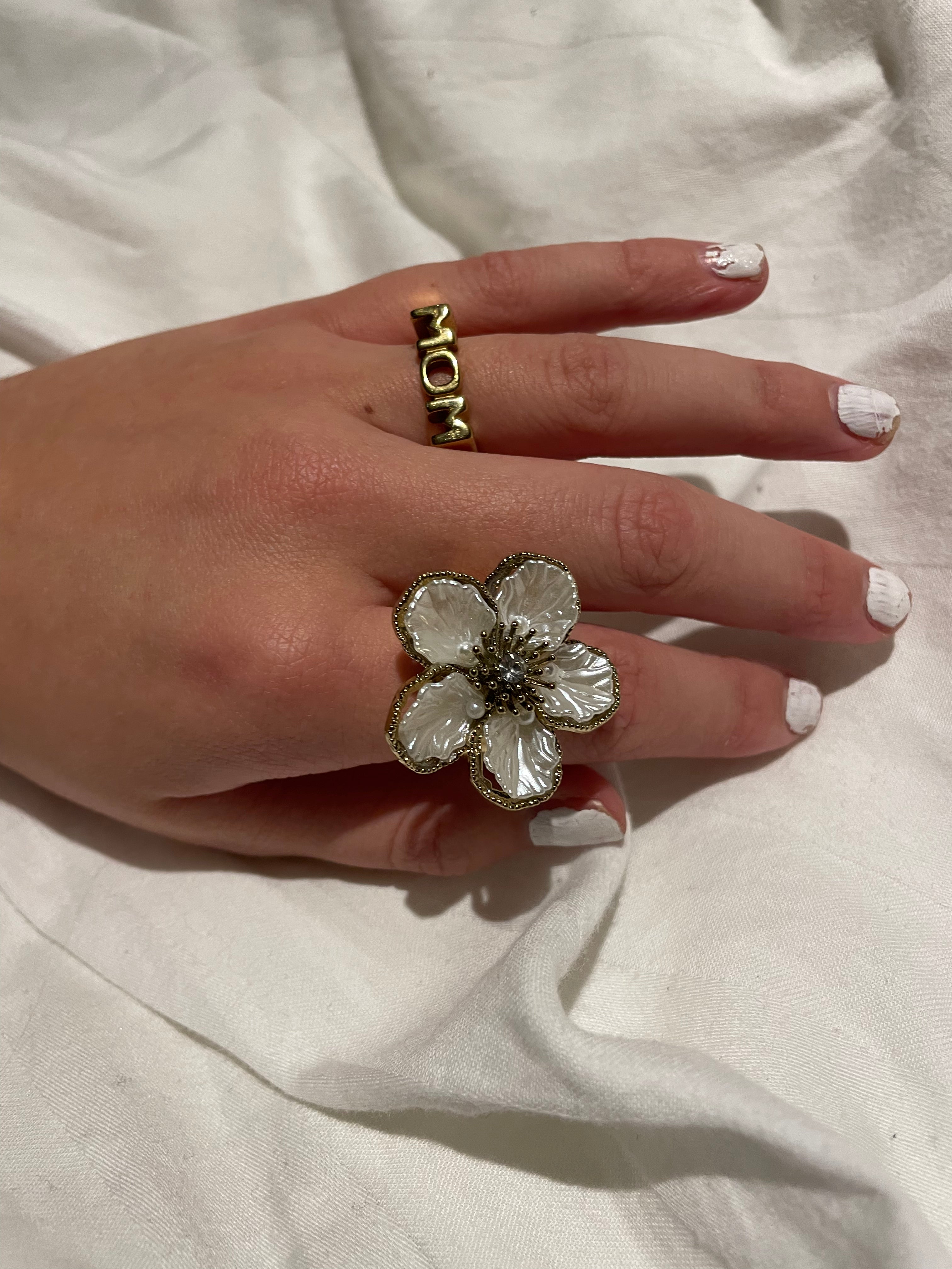 Diamond Flower Ring