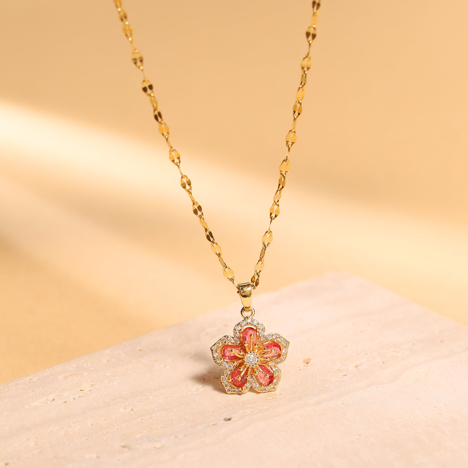 Crystal Flower Necklace