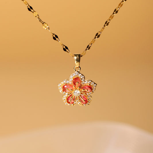 Crystal Flower Necklace