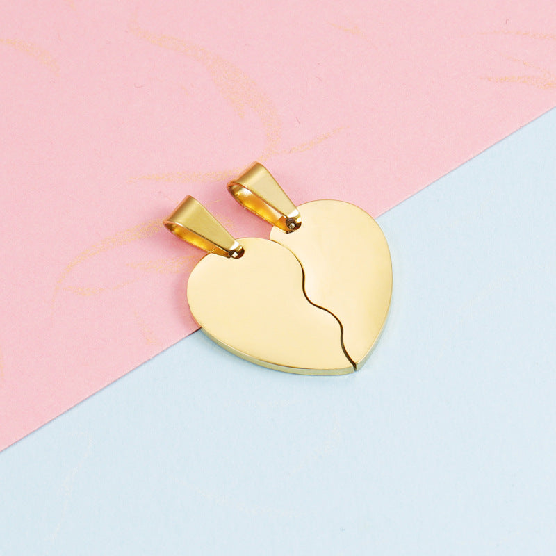 Split Heart Charm