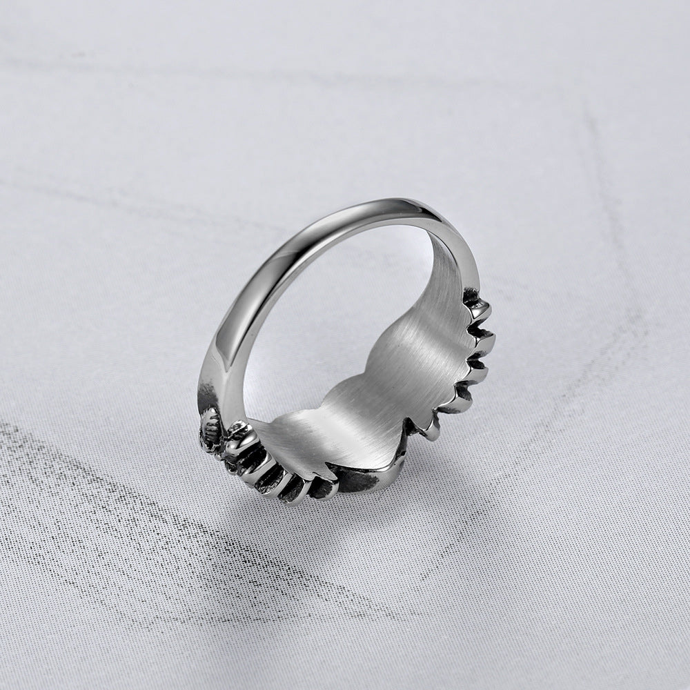 Heart wing ring