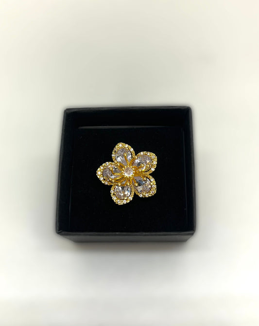 Crystal Flower Ring