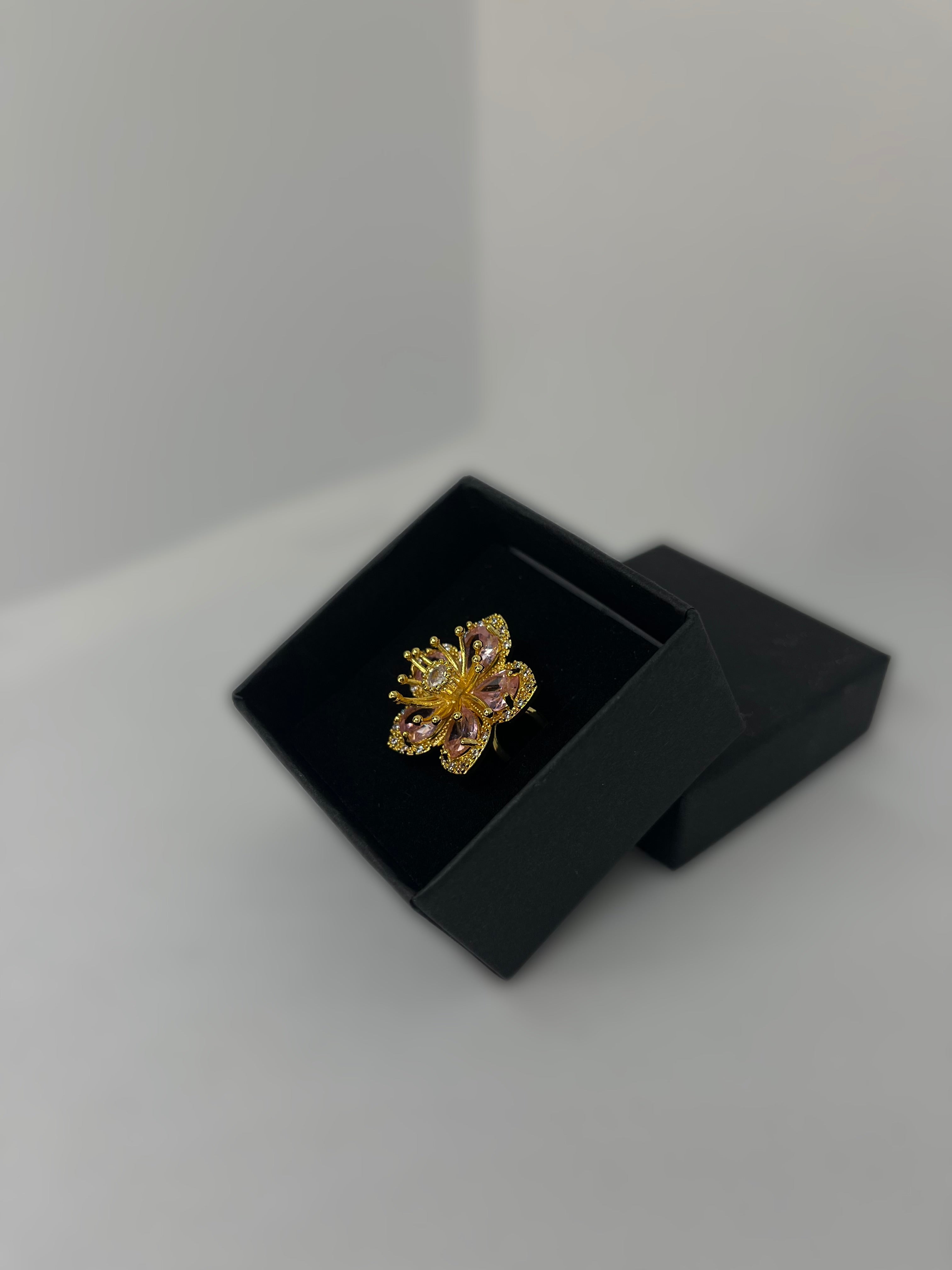 Crystal Flower Ring