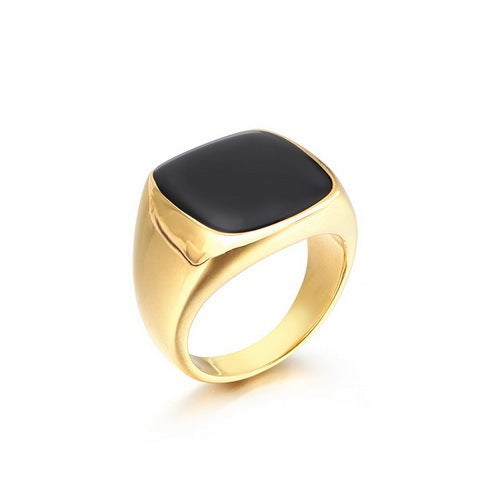 Black Stone Ring