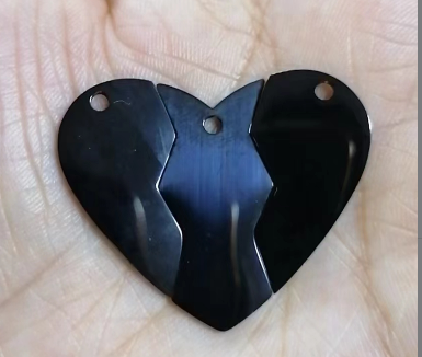 Split heart earring