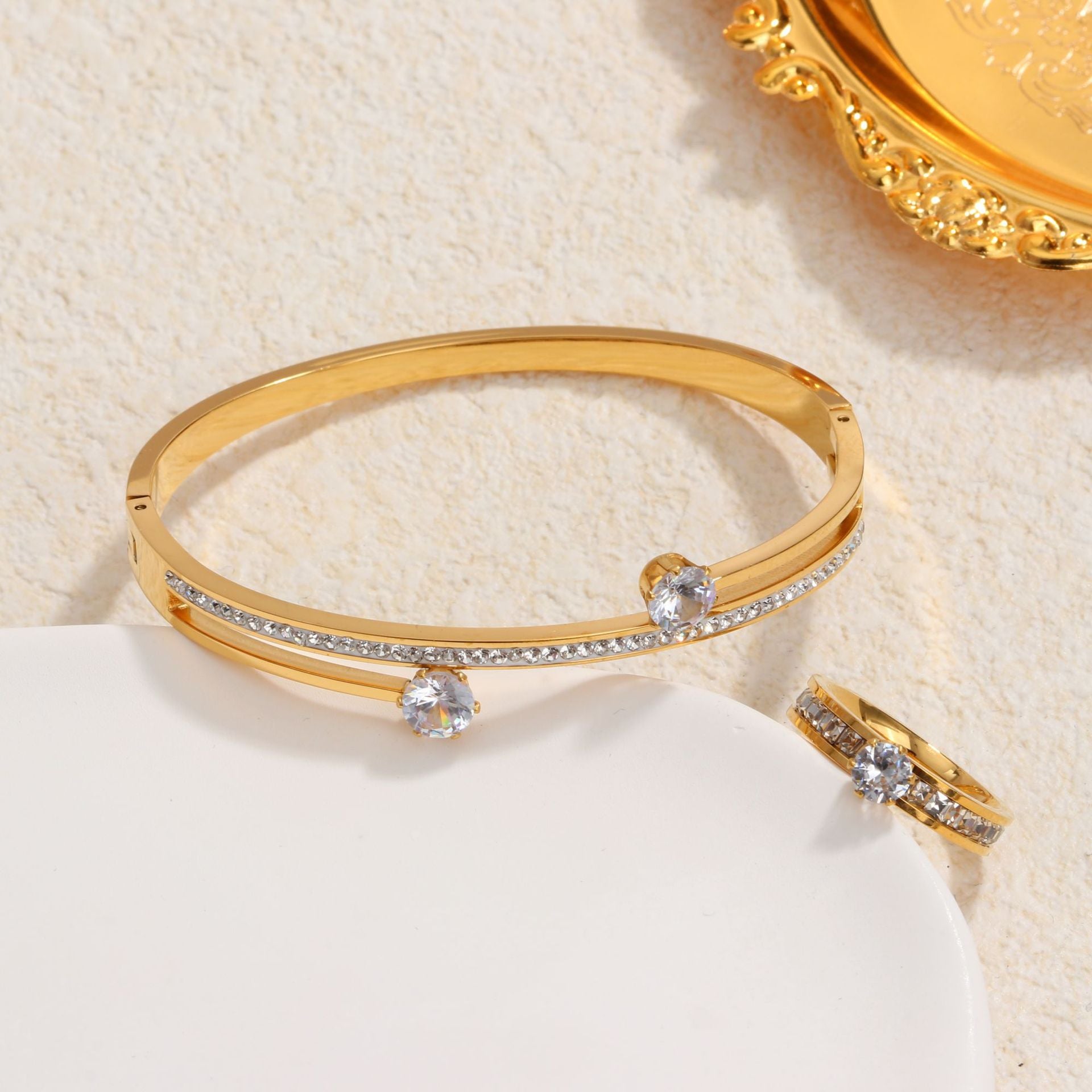 Diamond Combo Bracelet/Ring