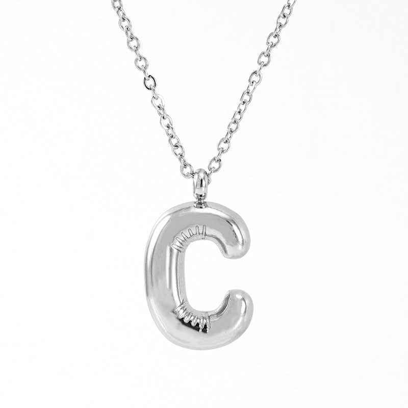 Bubble Letter Necklace