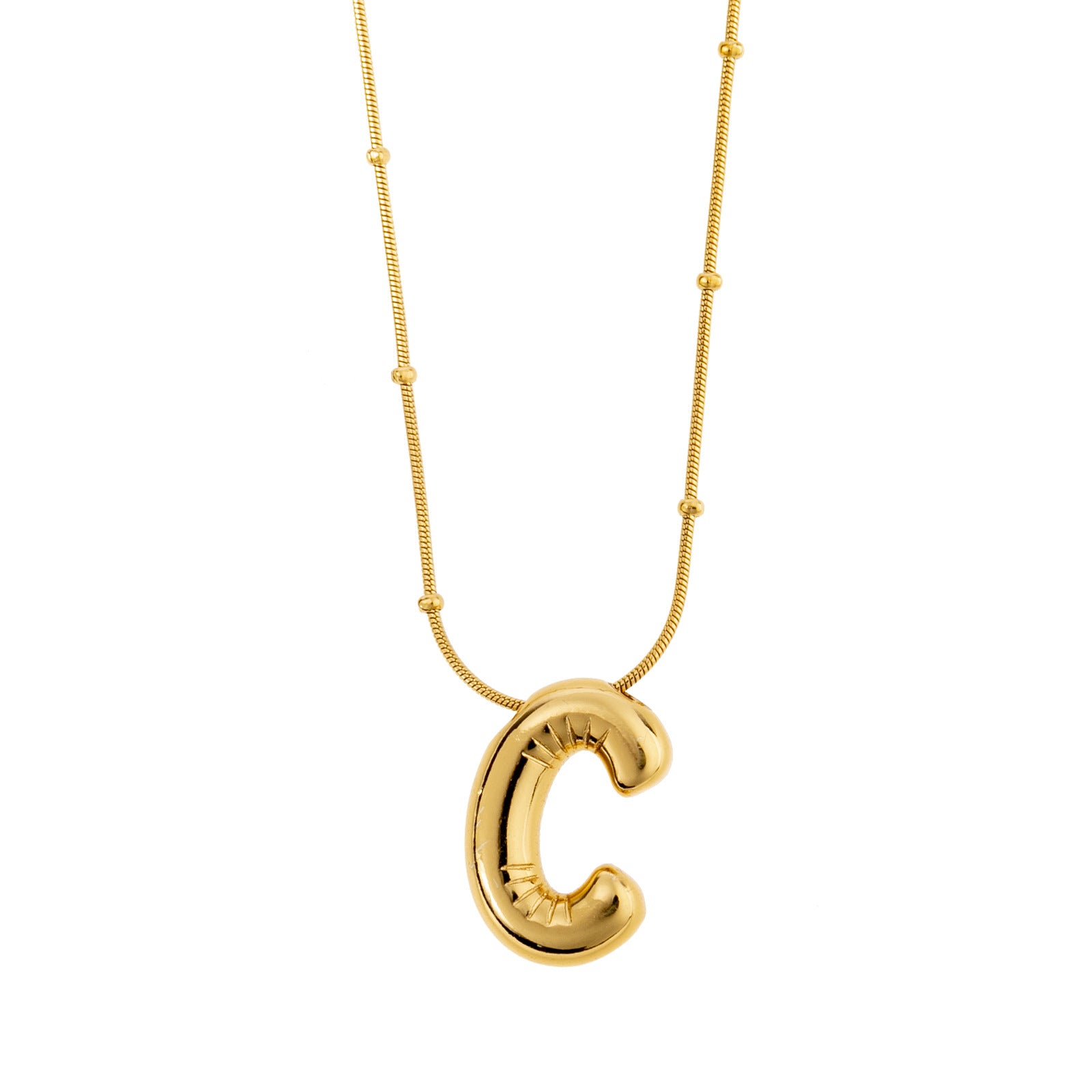 Bubble Letter Necklace