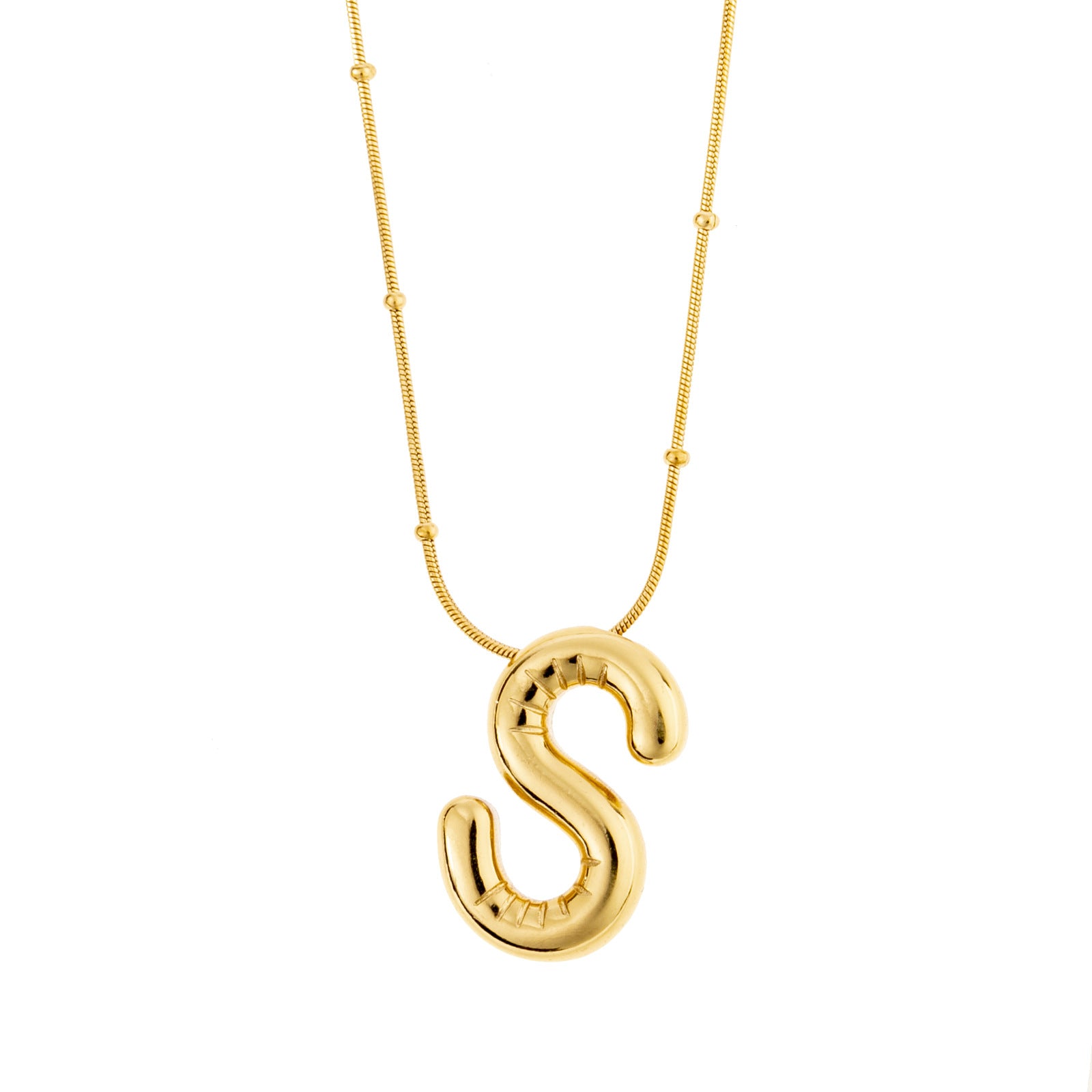 Bubble Letter Necklace