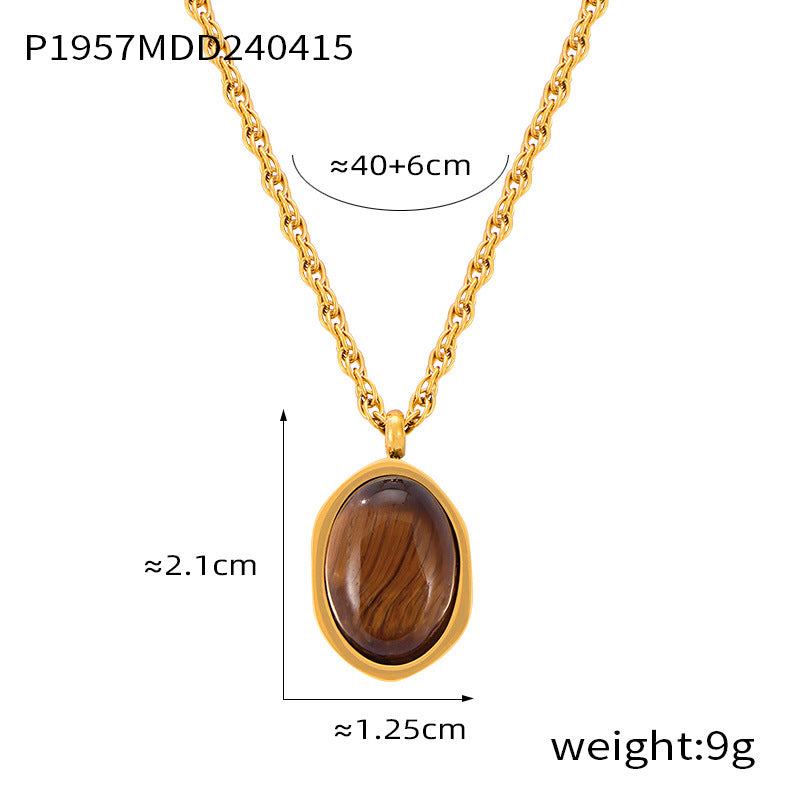 Tiger Eye Stone Necklace