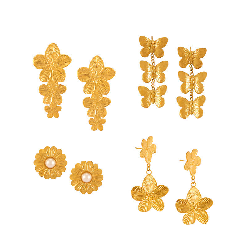 Flower/butterfly Earrings