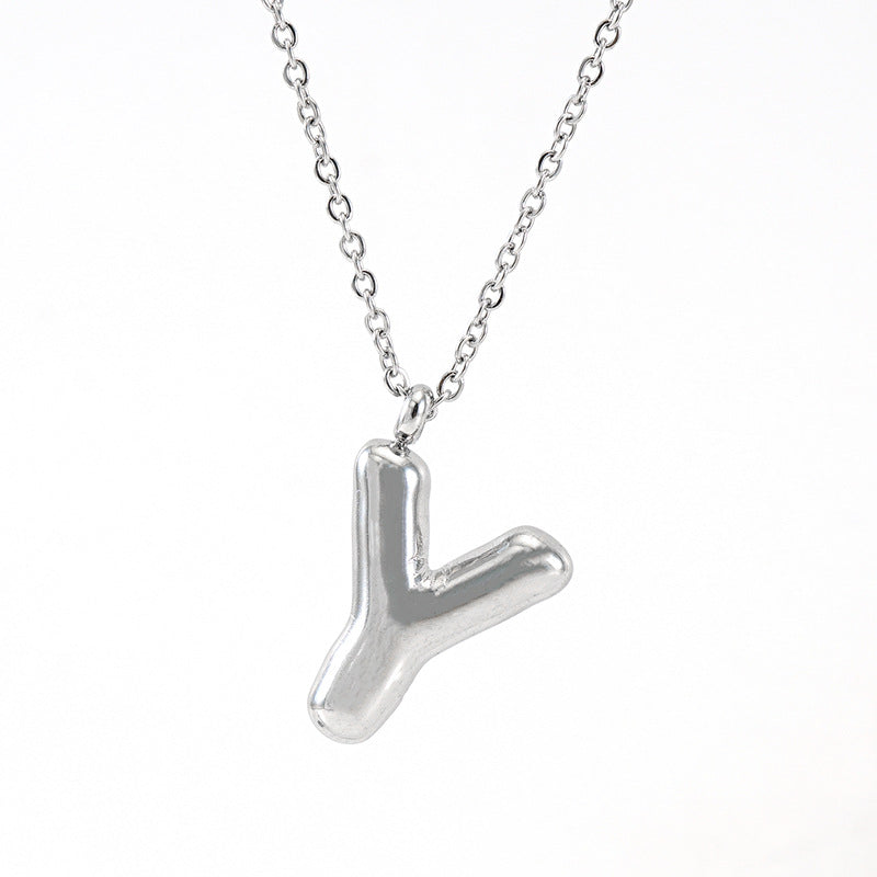 Bubble Letter Necklace