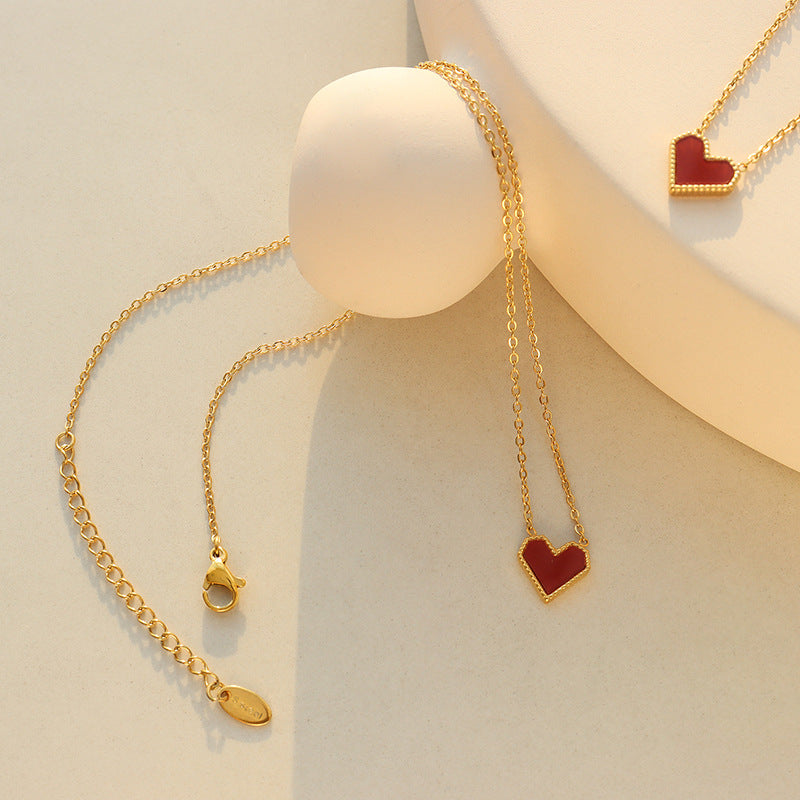 Red heart necklace